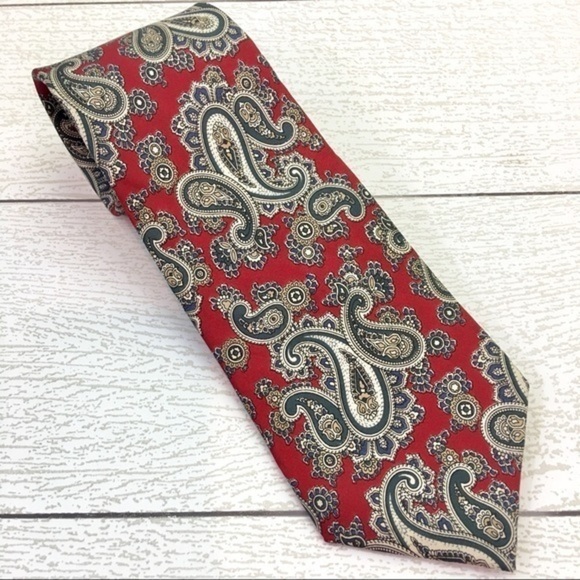 Liberty of London Paisley Silk Tie - Picture 1 of 5